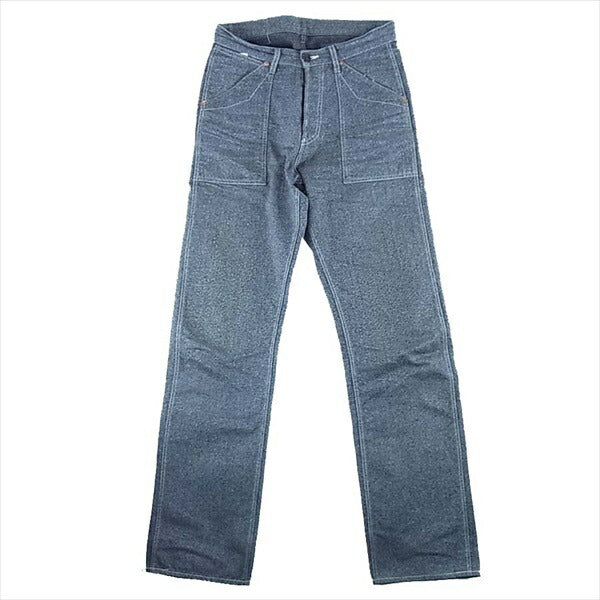 Pherrow's フェローズ STORMY BLUE ブラック シャンブレー ワーク パンツ ブラック系 W28 L36【中古】