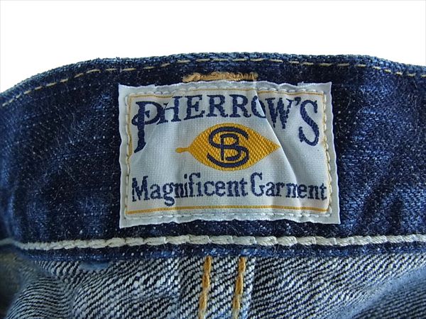 Pherrow's フェローズ STORMY BLUE Lot.421 5P ボタンフライ デニム パンツ インディゴブルー系 W29 L36【中古】