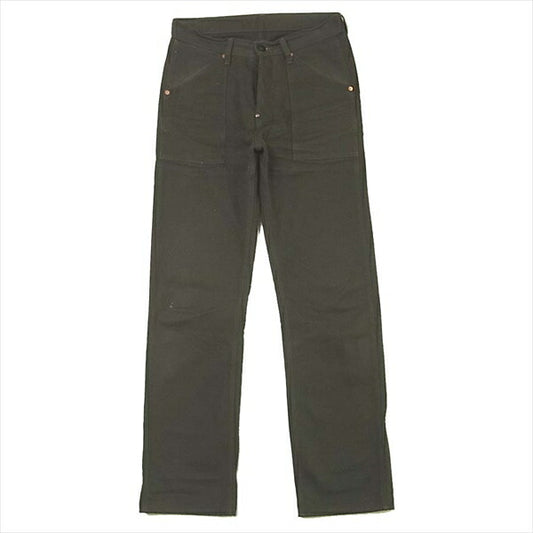Pherrow's フェローズ 333 ダック ワークパンツ ワーク コットン 日本製 パンツ ブラック系 ブラック系 W28 L34【中古】