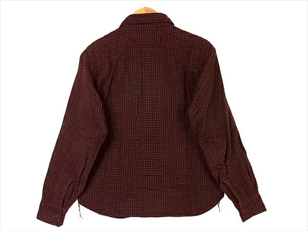 Pherrow's フェローズ ハーフジップ プルオーバーシャツ コットン 長袖シャツ 赤茶系 S【中古】
