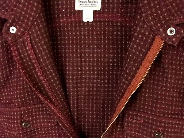 Pherrow's フェローズ ハーフジップ プルオーバーシャツ コットン 長袖シャツ 赤茶系 S【中古】