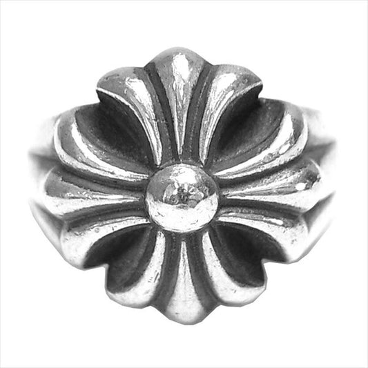 CHROME HEARTS クロムハーツ（原本無） カットアウト CHプラス ラージ 銀 リング シルバー 14号程度【中古】
