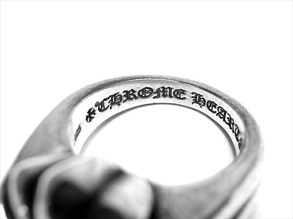 CHROME HEARTS クロムハーツ（原本無） カットアウト CHプラス ラージ 銀 リング シルバー 14号程度【中古】