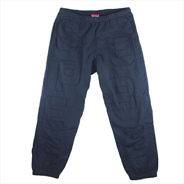 Supreme シュプリーム 20SS cutout letters sweat pant カット アウト レターズ スウェット ブラック系 L【新古品】【未使用】【中古】