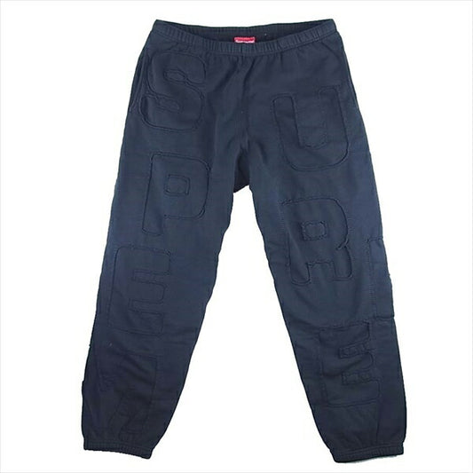 Supreme シュプリーム 20SS cutout letters sweat pant カット アウト レターズ スウェット ブラック系 L【新古品】【未使用】【中古】