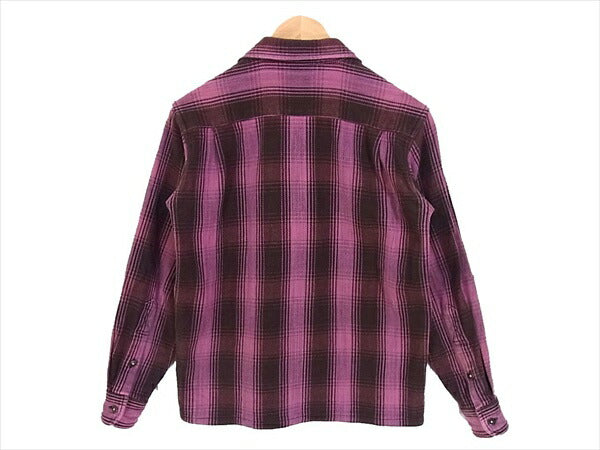 ANDFAMILYS アンドファミリー ヘビーフランネル シャツ コットン 日本製 チェック 長袖シャツ ピンク系 ピンク系 S【中古】