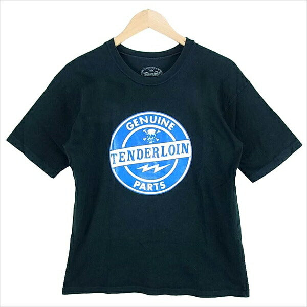 TENDERLOIN テンダーロイン 11SS T-TEE4 GENUINE PARTS 半袖ロゴTシャツ Tシャツ ブラック系 ブラック系 M【中古】