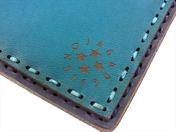 ojaga design オジャガデザイン レザートラッカーロングウォレット 長財布 パープル 財布 パープル系 表記無し【極上美品】【中古】