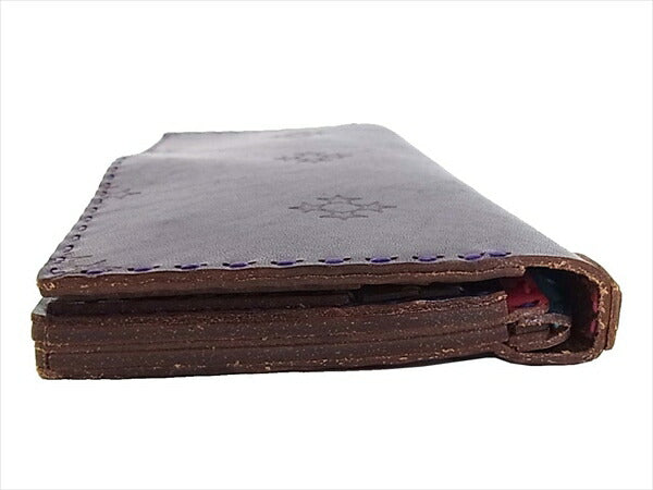 ojaga design オジャガデザイン レザートラッカーロングウォレット 長財布 パープル 財布 パープル系 表記無し【極上美品】【中古】