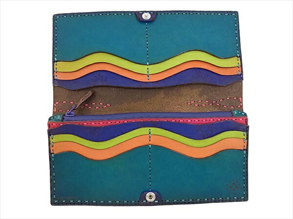 ojaga design オジャガデザイン レザートラッカーロングウォレット 長財布 パープル 財布 パープル系 表記無し【極上美品】【中古】