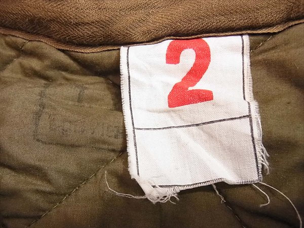 フランス軍 ヴィンテージ キルティング メンズ ジャケット カーキ(オリーブグリーン)系  カーキ(オリーブグリーン)系【中古】