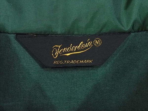 TENDERLOIN テンダーロイン 19AW T-NYLON バックロゴ ナイロン ジャケット ナイロンジャケット グリーン系 M【中古】