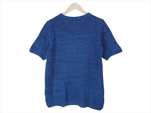 nonnative ノンネイティブ NN-K2108 ROAMER SWEATER V SS ローゲージ コットン リネン 半袖 ニット ネイビー系【中古】
