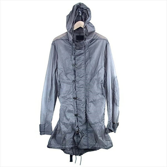 DIESEL ディーゼル フード レイン コート ブラック系 ブラック系 48【中古】
