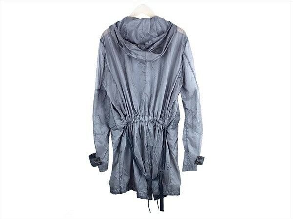DIESEL ディーゼル フード レイン コート ブラック系 ブラック系 48【中古】