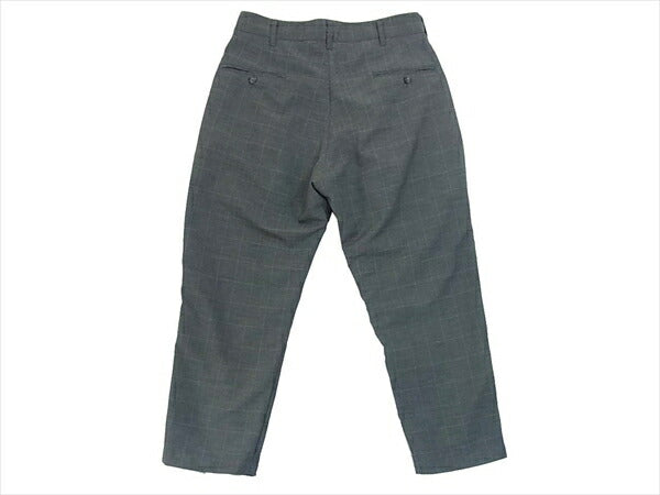 エーアイイー チェック アメリカ製 ポリエステル ボタン USA製 パンツ チャコール系 30【中古】