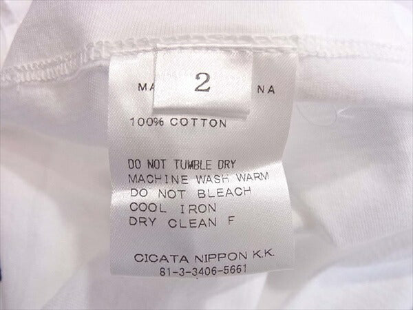 CICATA シカタ BOAT CLUB プリント 半袖 メンズ Tシャツ 白系 白系 2【新古品】【未使用】【中古】