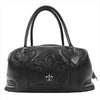 CHROME HEARTS クロムハーツ（原本有） 国内正規店原本付属 極美品 MONICA BS FLEUR BAG モニカ BSフレア レザー バッグ 黒系【美品】【中古】