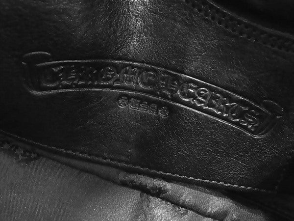 CHROME HEARTS クロムハーツ（原本有） 国内正規店原本付属 極美品 MONICA BS FLEUR BAG モニカ BSフレア レザー バッグ 黒系【美品】【中古】