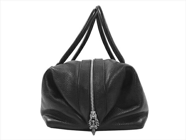 CHROME HEARTS クロムハーツ（原本有） 国内正規店原本付属 極美品 MONICA BS FLEUR BAG モニカ BSフレア レザー バッグ 黒系【美品】【中古】