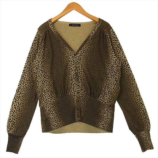 HYSTERIC GLAMOUR ヒステリックグラマー 0513ND01 レオパード レディース カーディガン ブラウン系 ブラウン系 FREE【中古】