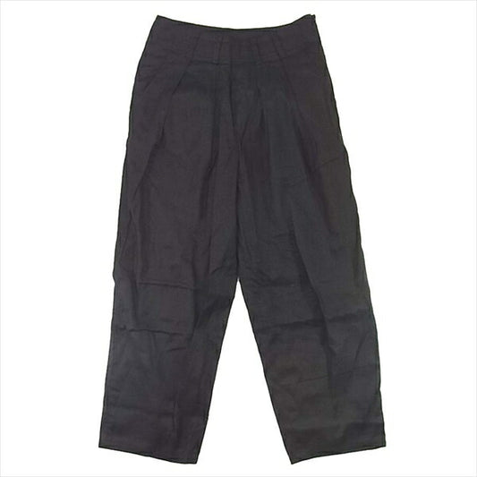 HYSTERIC GLAMOUR ヒステリックグラマー 01172AP02 タック 8分丈 ブラック レディース パンツ 黒系 黒系 XS【中古】