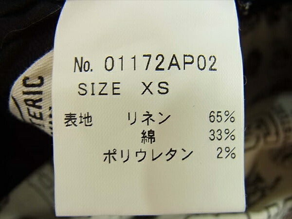 HYSTERIC GLAMOUR ヒステリックグラマー 01172AP02 タック 8分丈 ブラック レディース パンツ 黒系 黒系 XS【中古】