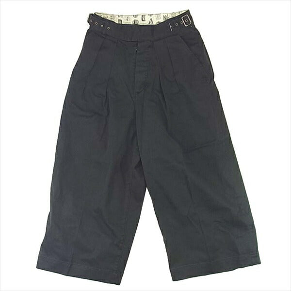 HYSTERIC GLAMOUR ヒステリックグラマー 0162AP03 ワイド コットン 無地 ベルト レディース パンツ 黒系 黒系 XS【中古】