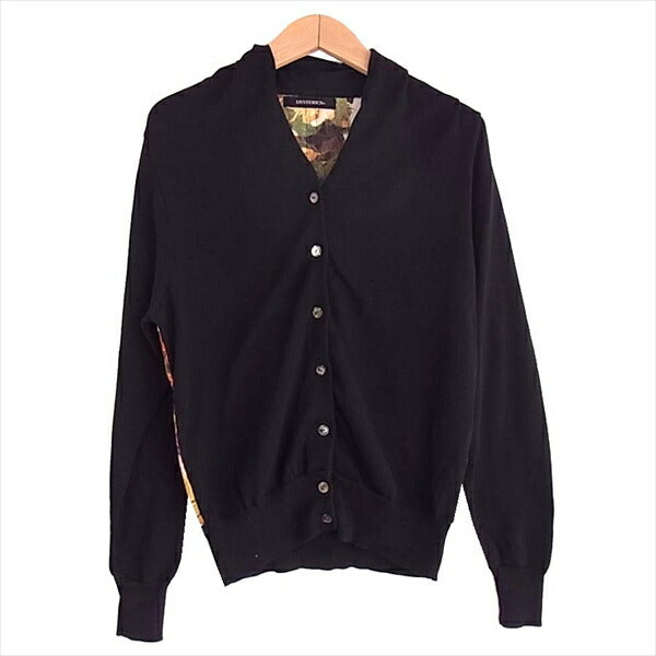 HYSTERIC GLAMOUR ヒステリックグラマー 切替 花柄 コットン レディース カーディガン 黒系 黒系 F【中古】