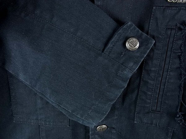 コルレオーネ バック スカル刺繍 ジャケット ブラック系 ブラック系 M【中古】