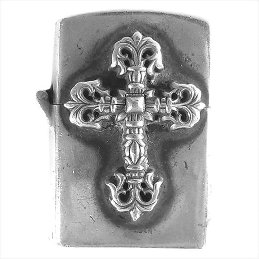CHROME HEARTS クロムハーツ（原本無） フィリグリークロス ジッポ ライター 銀 その他アクセサリー シルバー【中古】