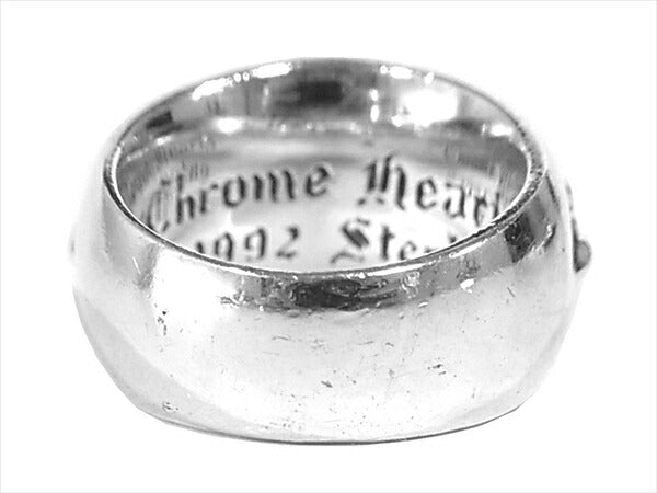 CHROME HEARTS クロムハーツ（原本有） 国内正規店原本付属 FLORAL CROSS 925 フローラル クロス リング シルバー 15～16号程度【中古】