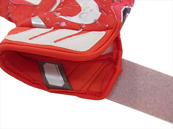 Supreme シュプリーム 18AW NIKE Vapor Jet 4.0 Football Gloves ウォーター ロゴ フットボール 手袋 レッド系【美品】【中古】