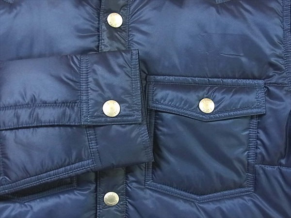 X-girl エックスガール PUFF SHIRT JACKET レディース 中綿ジャケット ネイビー系 ネイビー系 S【新古品】【未使用】【中古】
