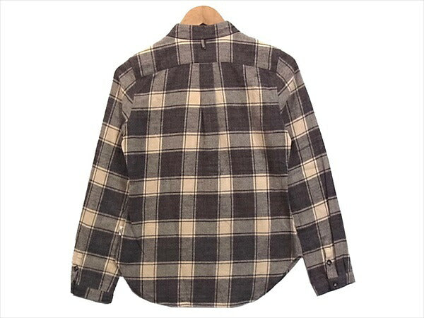 チェック レディース 長袖シャツ ベージュ系 ベージュ系 USUAL【新古品】【未使用】【中古】