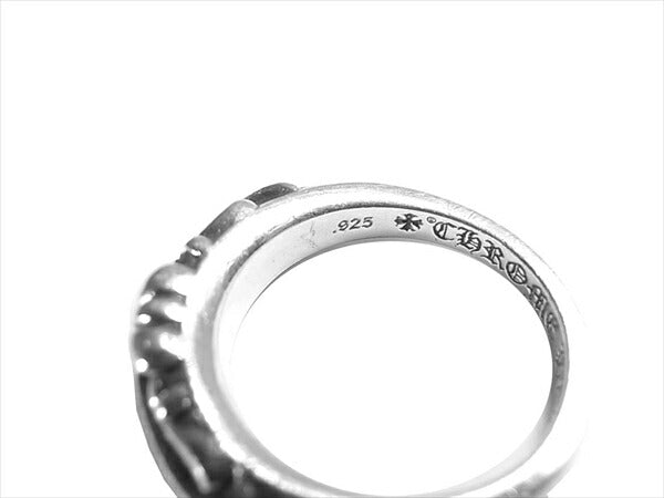 CHROME HEARTS クロムハーツ（原本無） BABY CLSC ベイビー クラシック フローラル クロス ダイヤ リング シルバー【中古】