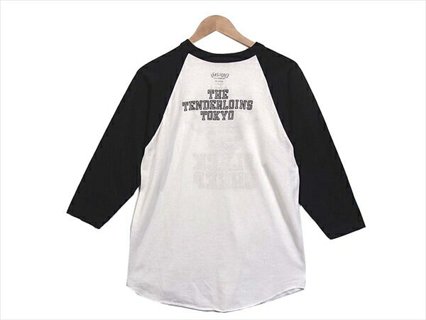 TENDERLOIN テンダーロイン T-RAGLAN 3/4 BLS BLACK SHEEP ブラック シープ プリント ラグラン Tシャツ 白系 白系 M【中古】