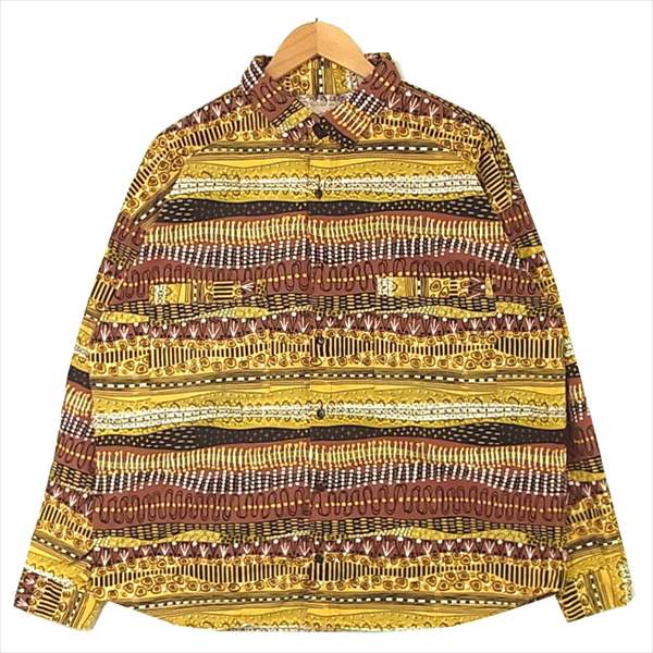 TENDERLOIN テンダーロイン ザ スタイリスト ジャパン The Stylist Japan 18AW ネイティブ ボタン ダウン 長袖 シャツ ボタンダウンシャツ マルチカラー系  マルチカラー系 S【美品】【中古】