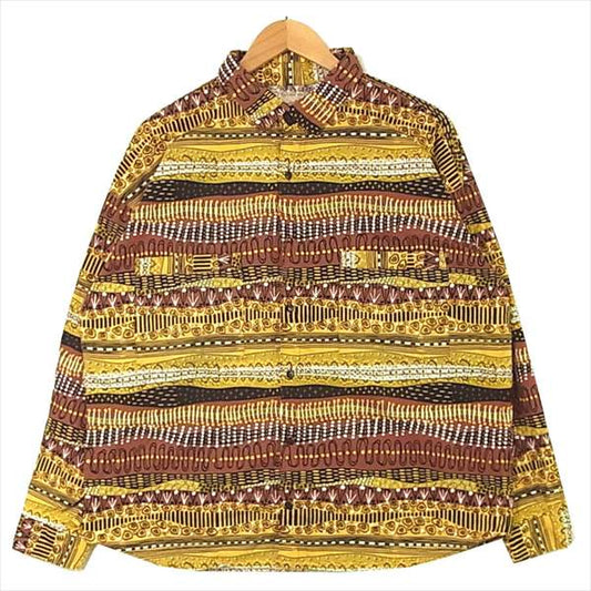 TENDERLOIN テンダーロイン ザ スタイリスト ジャパン The Stylist Japan 18AW ネイティブ ボタン ダウン 長袖 シャツ ボタンダウンシャツ マルチカラー系  マルチカラー系 S【美品】【中古】