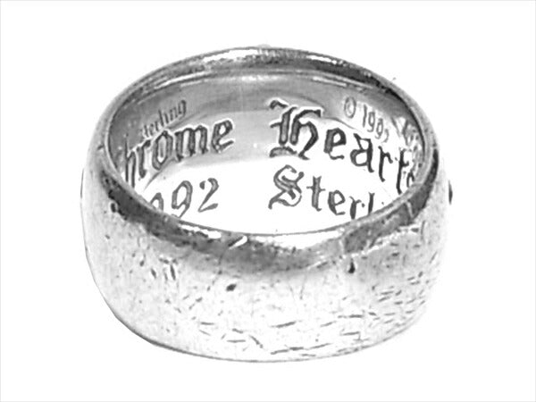 CHROME HEARTS クロムハーツ（原本無） フローラル クロス リング シルバー 14号【中古】