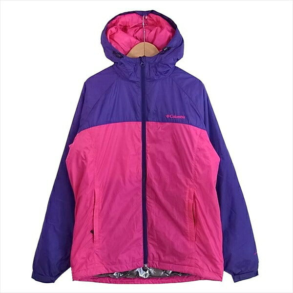 Columbia コロンビア ウインドブレーカー アウトドアジャケット PL5394 レディース ジャケット ピンク×パープル ピンク×パープル L【中古】