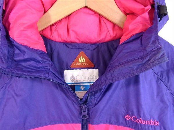 Columbia コロンビア ウインドブレーカー アウトドアジャケット PL5394 レディース ジャケット ピンク×パープル ピンク×パープル L【中古】