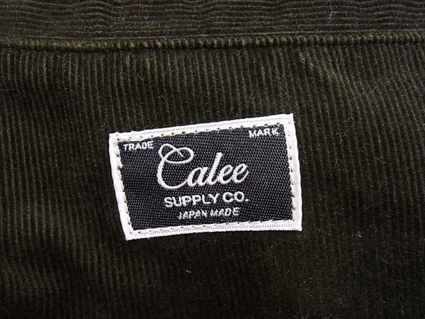 CALEE キャリー ストレート ワーク パンツ コーデュロイ メンズ 日本製 パンツ ブラウン系 ブラウン系 L【中古】