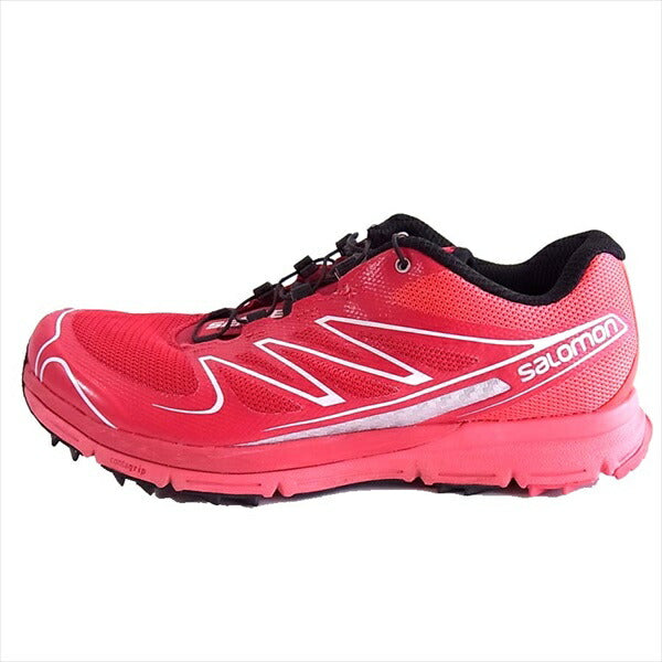 サロモン 145464 トレッキング レディース スニーカー レッド系 レッド系 24.5㎝【中古】