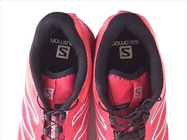 サロモン 145464 トレッキング レディース スニーカー レッド系 レッド系 24.5㎝【中古】