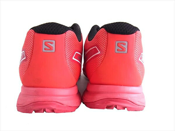 サロモン 145464 トレッキング レディース スニーカー レッド系 レッド系 24.5㎝【中古】