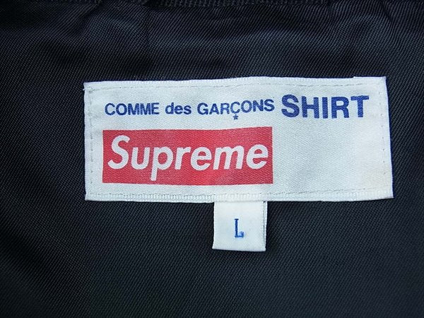 Supreme シュプリーム 18AW COMME des GARCONS Wool Overcoat ウール オーバーコート ジャケット ブラック系 L【美品】【中古】
