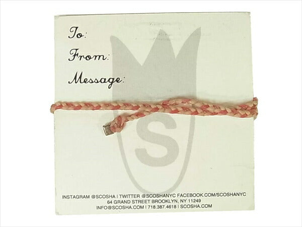 スコーシャ 未使用 Bracelet NATURAL/PINK ブレスレット ピンク系【極上美品】【中古】