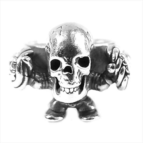 CHROME HEARTS クロムハーツ（原本有） 国内正規店原本付属 FT HRRSTTR CABLE SML フォティ ハリスティーター スモール ケーブル スカル リング シルバー 14号程度【美品】【中古】