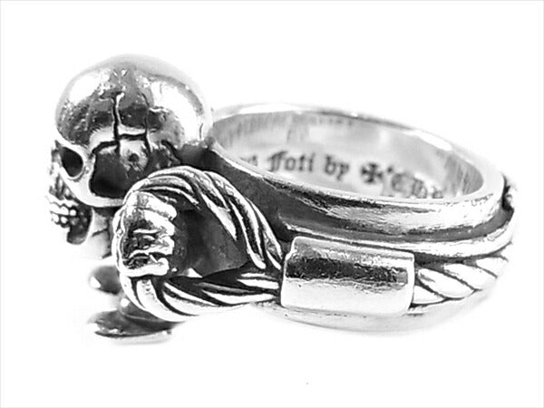 CHROME HEARTS クロムハーツ（原本有） 国内正規店原本付属 FT HRRSTTR CABLE SML フォティ ハリスティーター スモール ケーブル スカル リング シルバー 14号程度【美品】【中古】